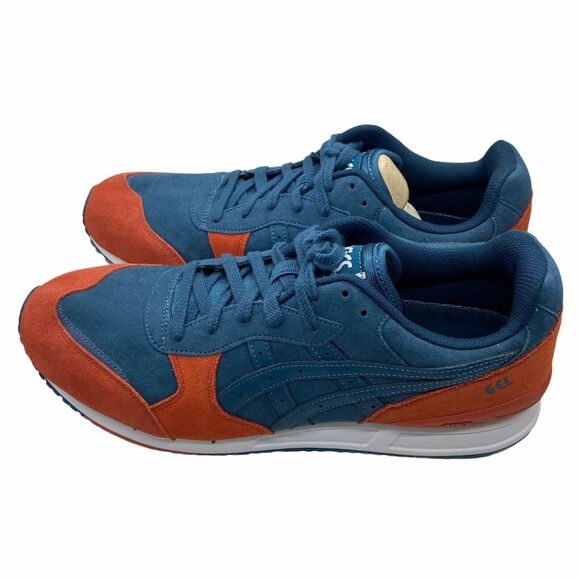 Asics Running Shoes Men's Gel Lyte Mt H6HOL Blue Orange Lace Up Low Top Sz 12.5 - Picture 3 of 10